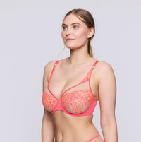 Prima Donna Twist "Angelou" Juicy Melon UW Plunge Bra (D-G)