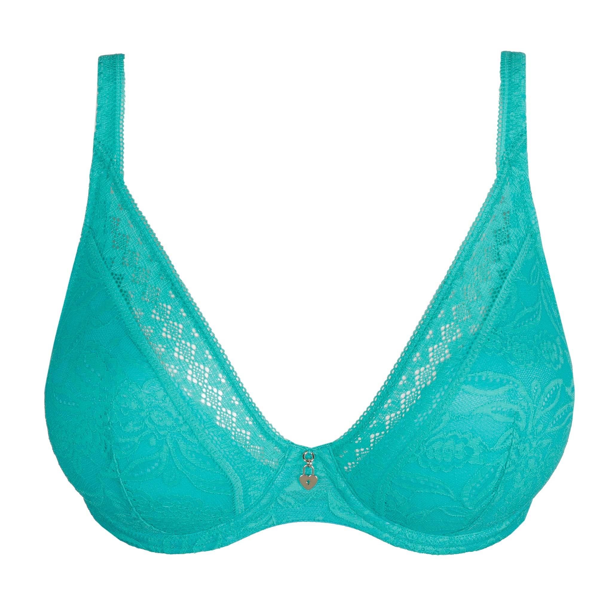 Prima Donna Twist “Palermo” Sunny Teal UW Half Padded Plunge Bra (C-G)