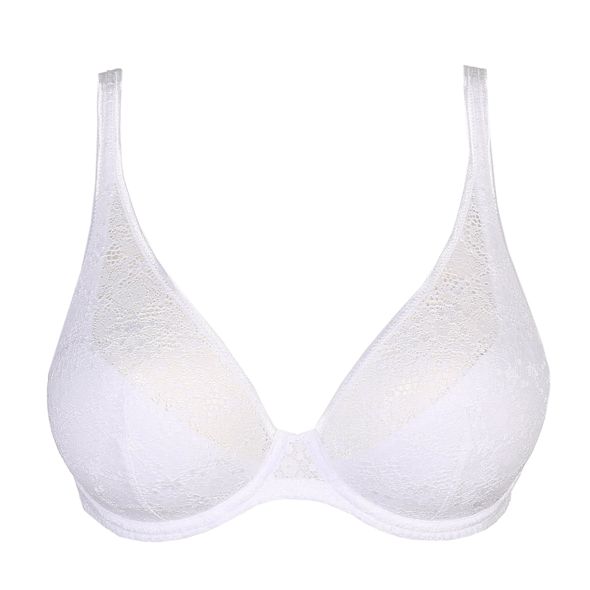 Prima Donna Twist "Epirus" White UW Half Padded Plunge Bra (C-G)