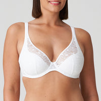 Prima Donna Twist "Epirus" White UW Half Padded Plunge Bra (C-G)
