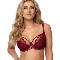 Subtille "Linda" Claret UW Balcony Bra (E-HH)