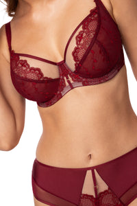 Subtille "Linda" Claret UW Balcony Bra (E-HH)