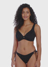 Freya "Nomad Nights" Black UW High Apex Bikini Top (D-J)