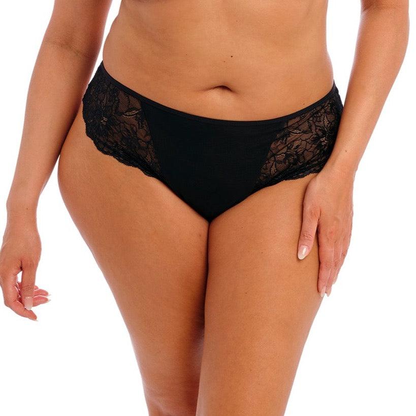 Elomi "Biranna" Black Thong - Lion's Lair Boutique - 2X, 3X, Brianna, continuity, elomi, L, lingerie, M, S, THG, XL - Elomi