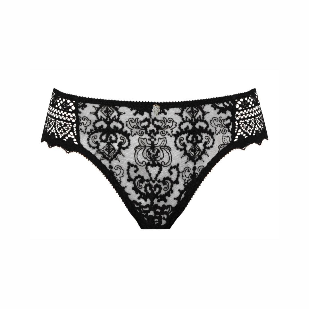 Empreinte "Cassiopee" Black Brief - Lion's Lair Boutique - 2X, 3X, ALT, Cassiopee, continuity, Empreinte, L, lingerie, M, PNT, S, XL, XS - Empreinte