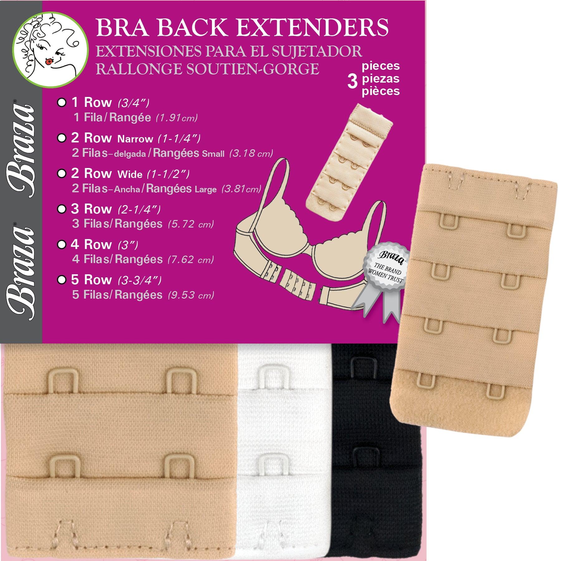 2 Hook Bra Extender 3 Pack 1/2" - Lion's Lair Boutique - - Braza