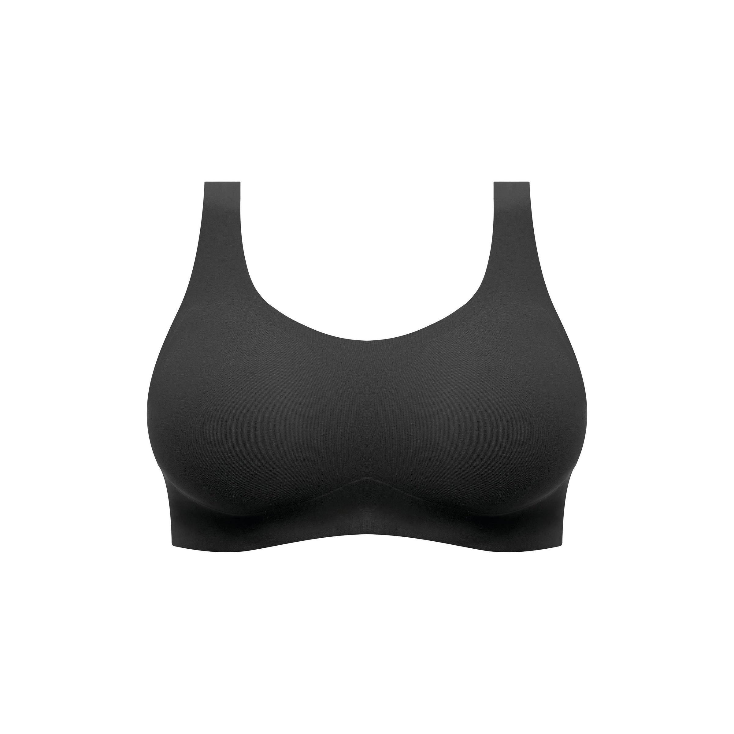 Fantasie "Smoothease" Black Non Wired Bralette - Lion's Lair Boutique - 30, 32, 34, 36, 38, ALT, continuity, D, DD, E, F, Fantasie, FF, G, L, lingerie, LTS, M, S, seamless, wireless, XL, XS - Fantasie
