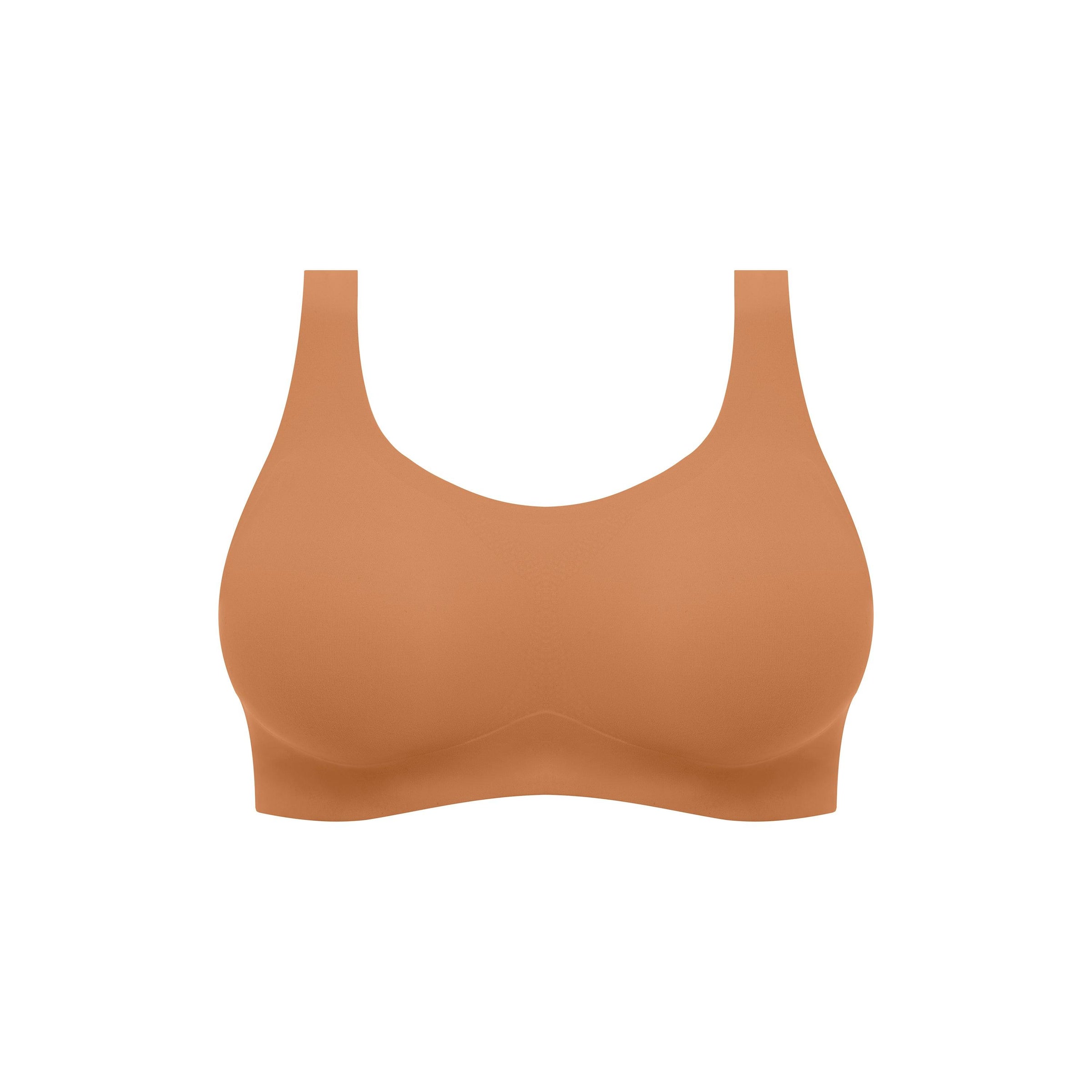 Fantasie "Smoothease" Cinnamon Non Wired Bralette - Lion's Lair Boutique - 30, 32, 34, 36, 38, ALT, continuity, D, DD, E, F, Fantasie, FF, G, L, lingerie, LTS, M, S, seamless, wireless, XL, XS - Fantasie
