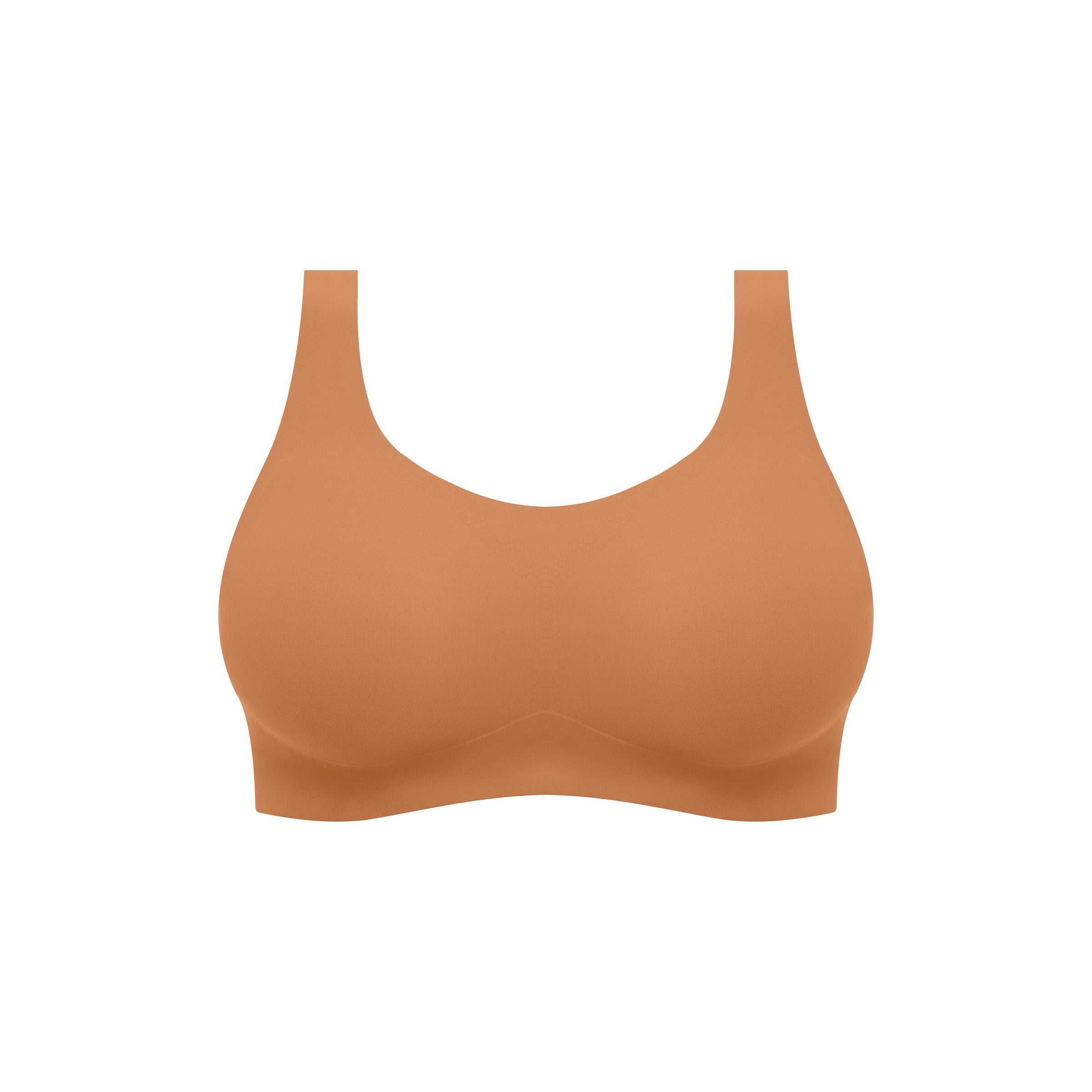 Fantasie "Smoothease" Cinnamon Non Wired Bralette - Lion's Lair Boutique - 30, 32, 34, 36, 38, ALT, continuity, D, DD, E, F, Fantasie, FF, G, L, lingerie, LTS, M, S, seamless, wireless, XL, XS - Fantasie