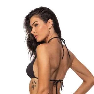 Guria Black Cut Out Halter Bikini Top - Lion's Lair Boutique - Bikini, Black, continuity, G, Guria, Halter, HLT, L, M, S, Swimwear, Top, XL, XS - Guria