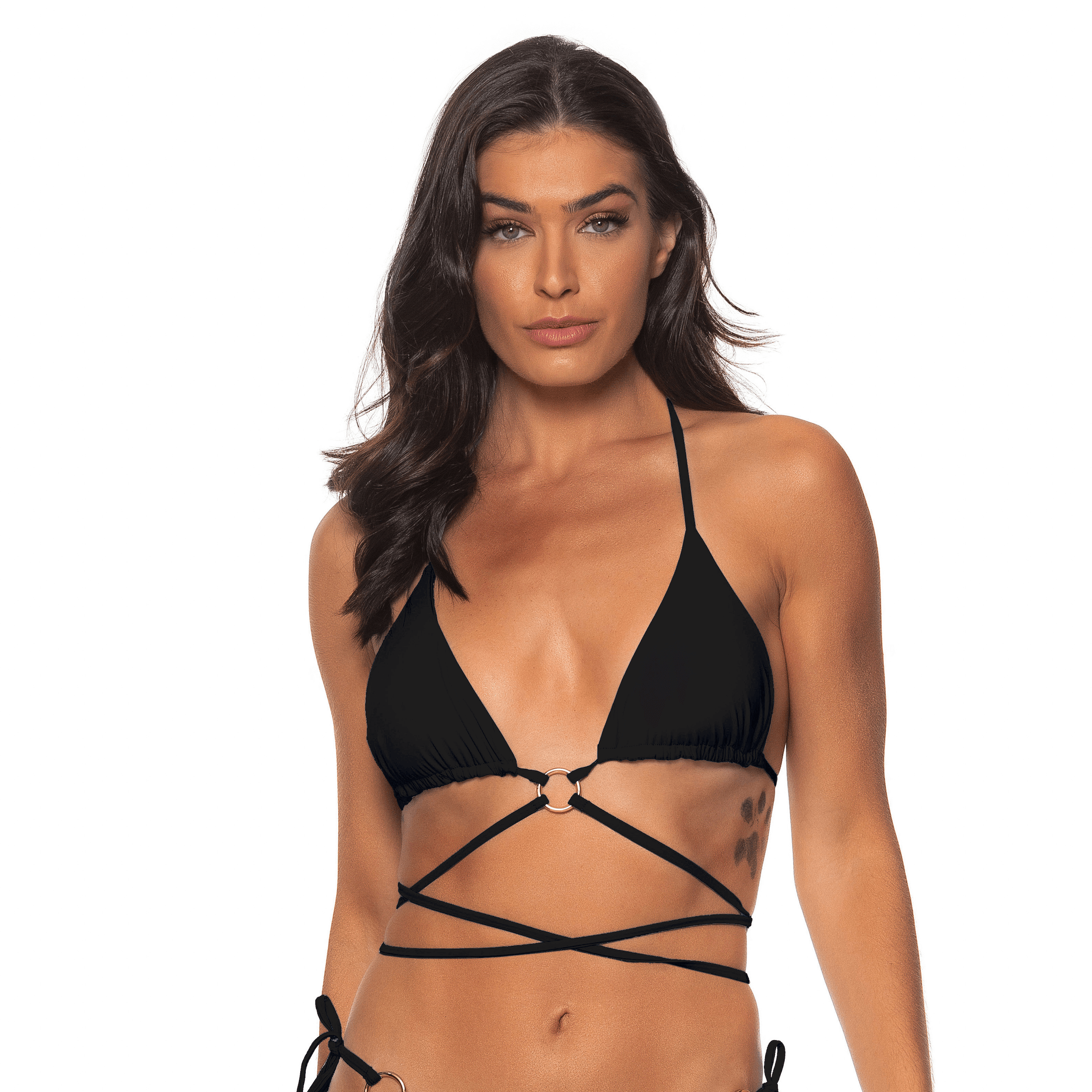 Criss cross front bikini top sales