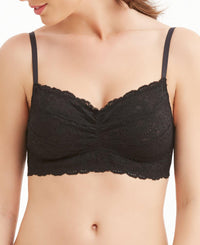 Montelle Black Cup-Sized Lace Bralette - Lion's Lair Boutique - 30, 32, 34, 36, 38, 40, 42, B, C, continuity, E, F, G, H, I, LET, lingerie, Montelle, wireless - Montelle