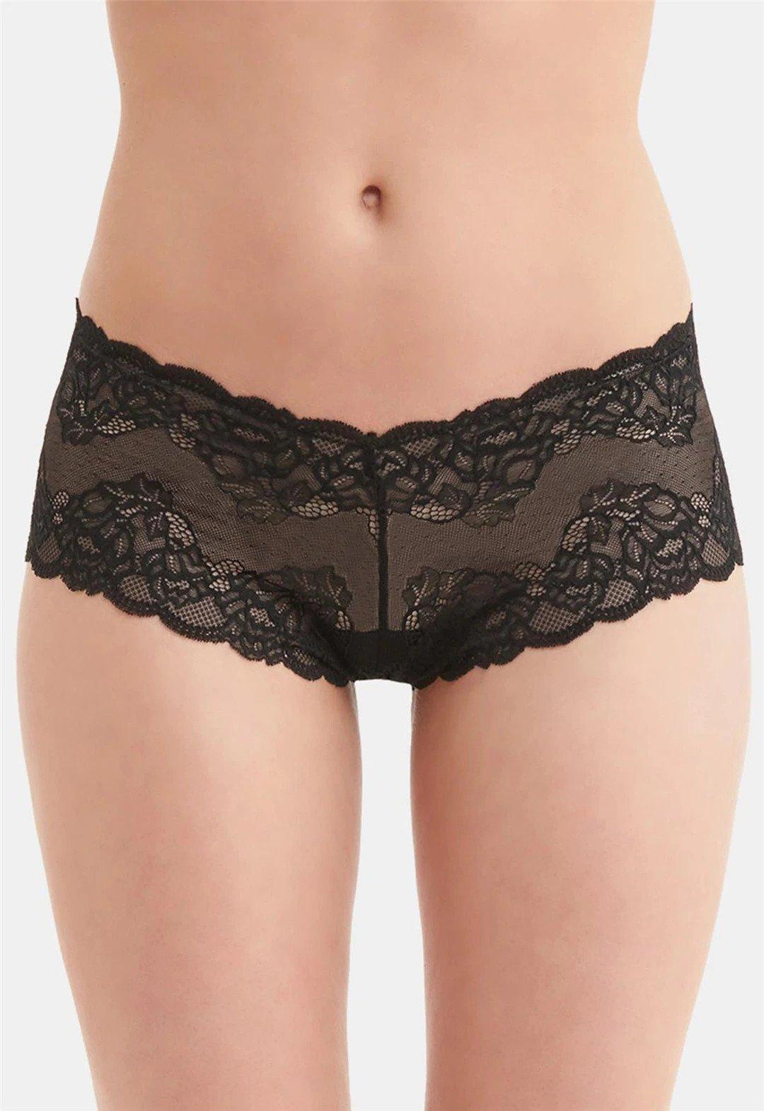 Montelle Black Lace Cheeky Panty – Lion's Lair Boutique