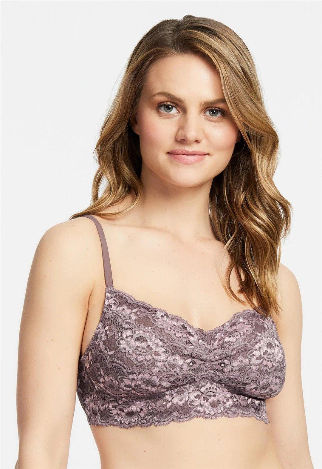 Montelle Almond Spice Cup-Sized Lace Bralette (B-I)