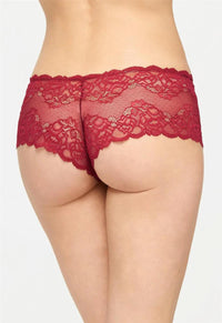 Montelle Merlot Lace Cheeky Panty - Lion's Lair Boutique - continuity, L, lingerie, M, Montelle, S, SHO, XL - Montelle