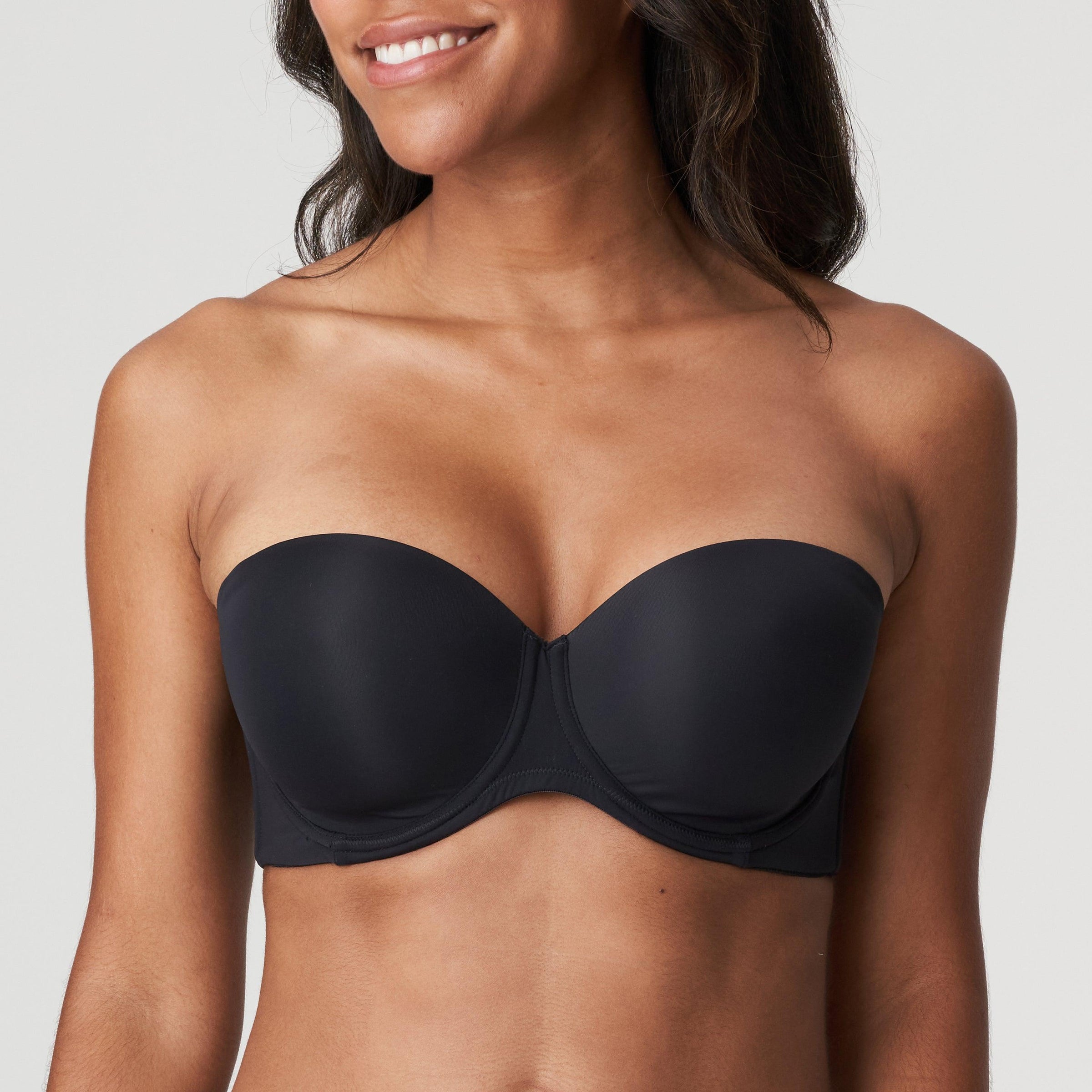 Prima Donna "Figuras" Charcoal UW Strapless Padded Bra - Lion's Lair Boutique