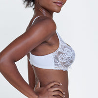 Skarlett Blue "Minx" White UW Balconette Bra - Lion's Lair Boutique - 28, 30, 32, 34, 36, 38, 40, B, BRB, C, continuity, D, DD, E, F, FF, lingerie, Skarlett Blue - Skarlett Blue