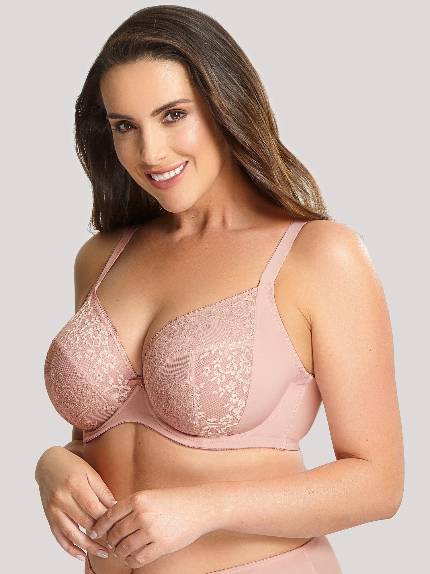 Sculptress "Roxie" Misty Rose UW Plunge Bra - Lion's Lair Boutique - 34, 36, 38, 40, 42, 44, 46, BPX, continuity, D, DD, E, F, FF, G, GG, H, HH, J, lingerie, plunge, Sculptresse - Sculptresse