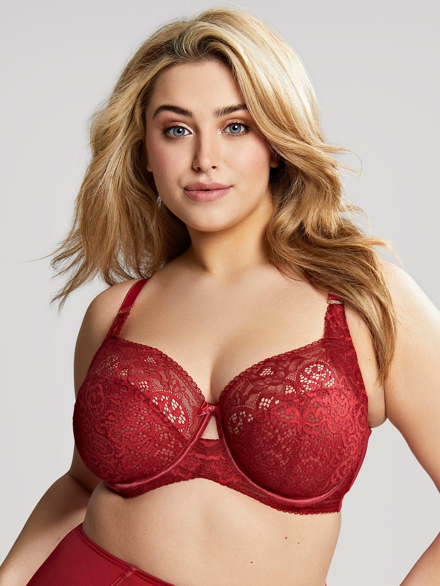 Sculptresse "Estel" Raspberry UW Full Cup Bra - Lion's Lair Boutique - 34, 36, 38, 40, 42, 44, 46, BR3, DD, E, Estel, F, Fashion, FEB 2023, FF, full cup, G, GG, H, HH, J, JJ, K, lingerie, Sculptresse - Sculptresse