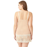 Wacoal "Embrace Lace" Sand Chemise - Lion's Lair Boutique - 2X, CHE, continuity, Embrace Lace, L, lingerie, M, S, Wacoal, XL - Wacoal