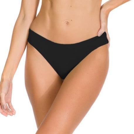 Guria Black Classic Brief Bikini Bottom - Lion's Lair Boutique - Black, Bottom, Classic, continuity, Guria, L, M, S, Solid, Swimwear, USA, XL, XS - Guria