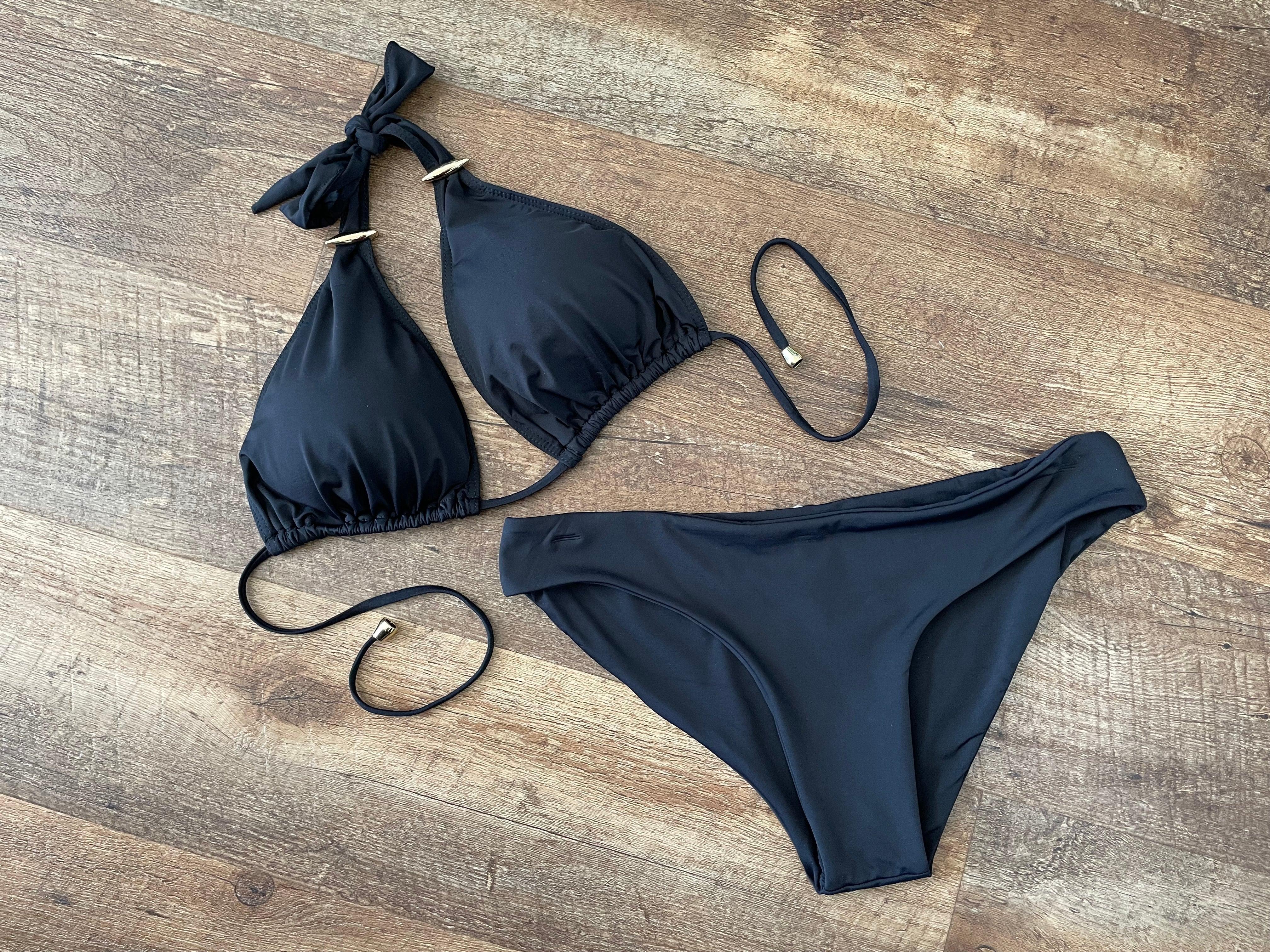 ロザリームーン　Swim Suit  beige×Black Rina ロザリームーン Swim Suit beige×Black Rina様専用