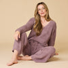 Softies Driftwood Marshmallow V-Neck Lounge Set