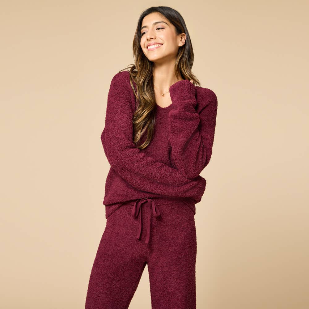 Softies Cherry Cola Marshmallow V-Neck Lounge Set