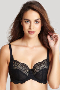 Panache "Andorra" Black UW Full Cup Bra (D-J) - Lion's Lair Boutique - 30, 32, 34, 36, 38, 40, Andorra, continuity, D, DD, E, F, FF, full cup, G, GG, H, HH, J, lingerie, Panache - Panache