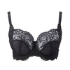 Panache "Andorra" Black UW Full Cup Bra (D-J) - Lion's Lair Boutique - 30, 32, 34, 36, 38, 40, Andorra, continuity, D, DD, E, F, FF, full cup, G, GG, H, HH, J, lingerie, Panache - Panache