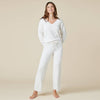 Softies Almond Marshmallow V-Neck Lounge Set