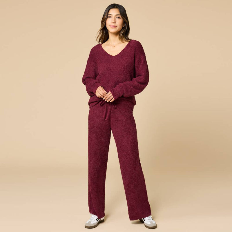 Softies Cherry Cola Marshmallow V-Neck Lounge Set