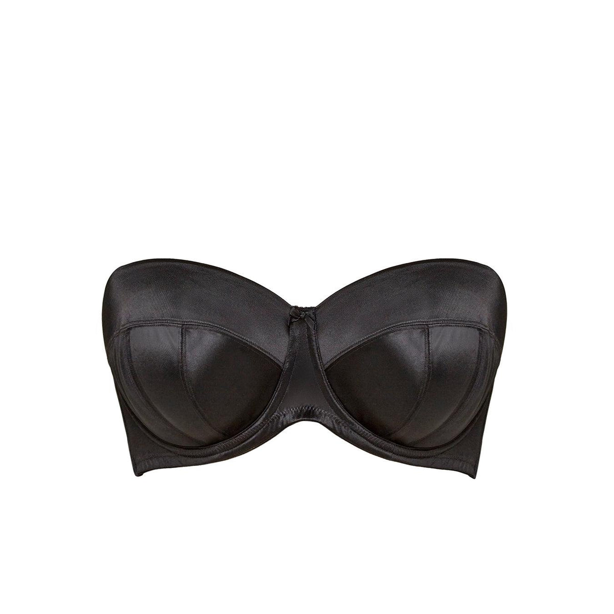 Sculptresse "Dana" Black UW Strapless Bra (D-J) - Lion's Lair Boutique - 34, 36, 38, 40, 42, 44, 46, BNS, continuity, D, DD, E, F, FF, G, GG, H, HH, J, lingerie, Sculptresse, Strapless - Sculptresse