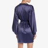 Ajour "Celestial" Indigo Satin Robe