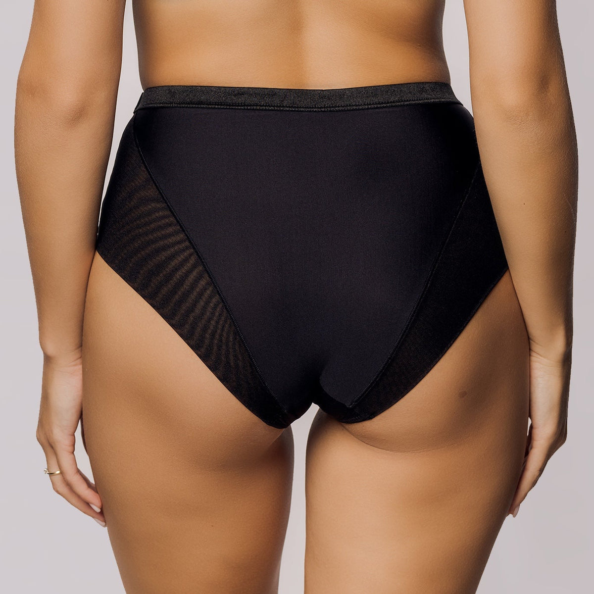 Ambels "Ontario" Black High Waist Panty