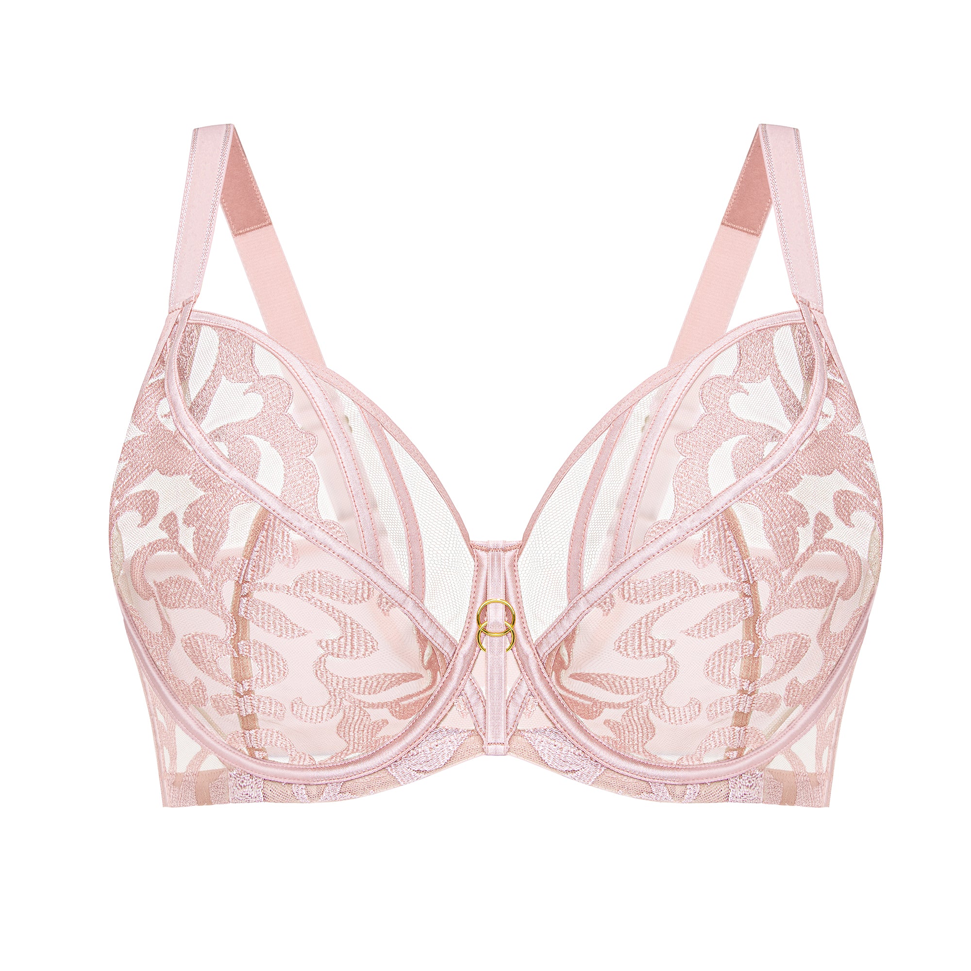 Ambels "Ontario" Powder Pink UW Balcony Bra (J-M)