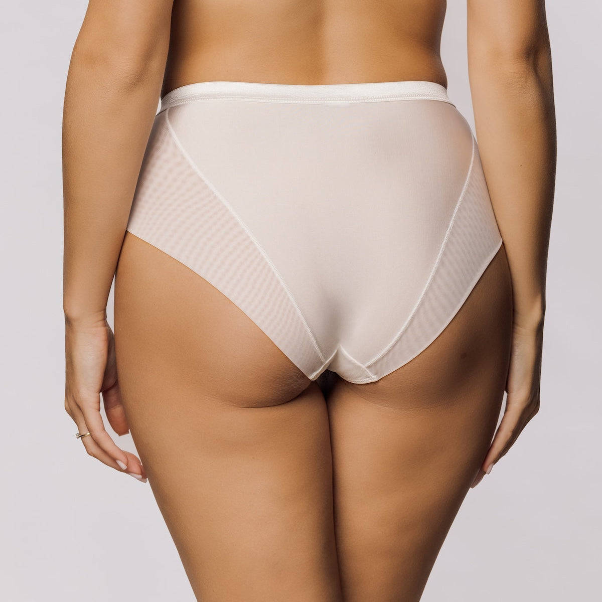 Ambels "Ontario" White High Waist Panty