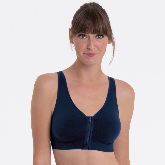 Anita "Lynn" Navy Front Closure Bra