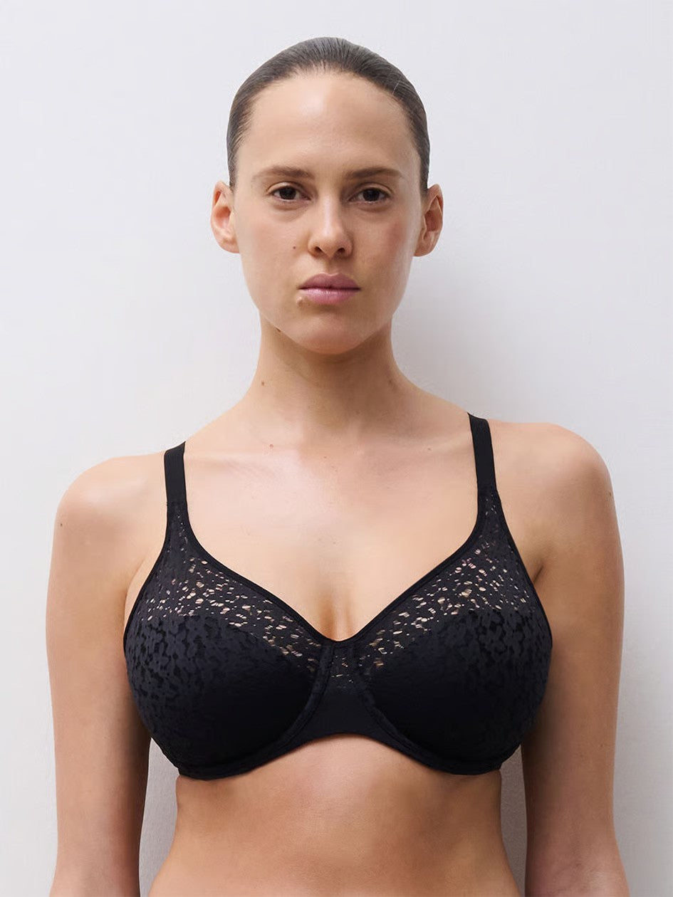 Chantelle "Norah" Black UW Comfort Bra (B-GG)