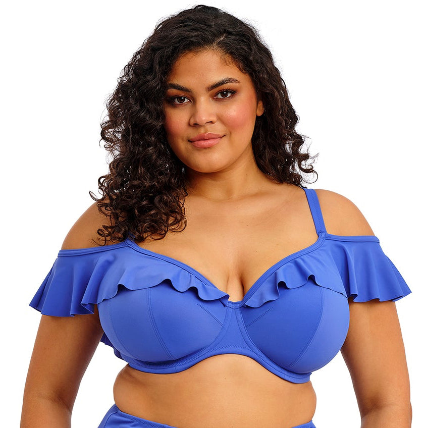 Elomi "Plain Sailing" Azure UW Plunge Bikini Top