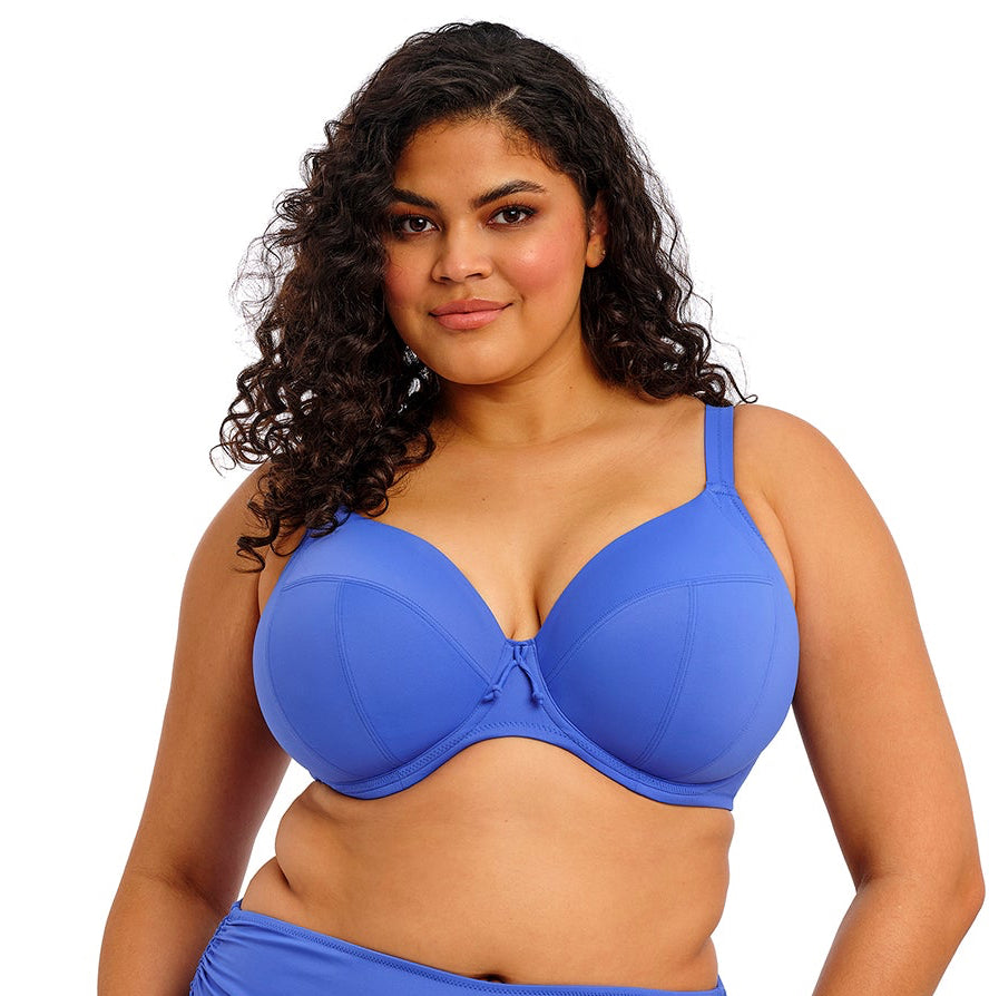 Elomi "Plain Sailing" Azure UW Plunge Bikini Top (E-JJ)