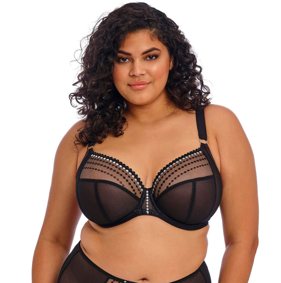 Elomi "Matilda" Black UW Plunge Bra (DD-K)