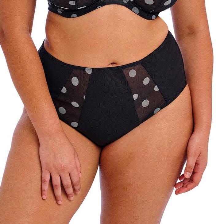 Elomi "Matilda" Black Dot Full Brief - Lion's Lair Boutique - 2X, 3X, 4X, ALT, elomi, Fashion, HIW, HWM, JAN 2024, L, lingerie, M, MATILDA, XL - Elomi