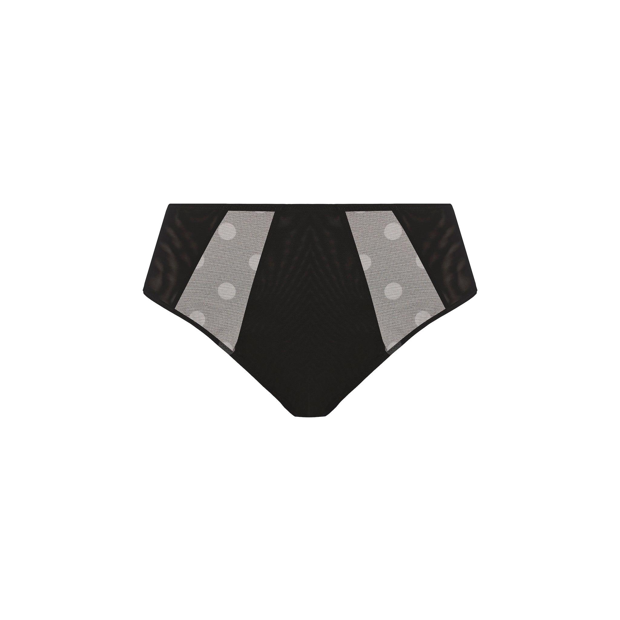 Elomi "Matilda" Black Dot Full Brief - Lion's Lair Boutique - 2X, 3X, 4X, ALT, elomi, Fashion, HIW, HWM, JAN 2024, L, lingerie, M, MATILDA, XL - Elomi