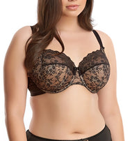 Elomi "Tia" Black UW Bandless Bra (E-JJ)