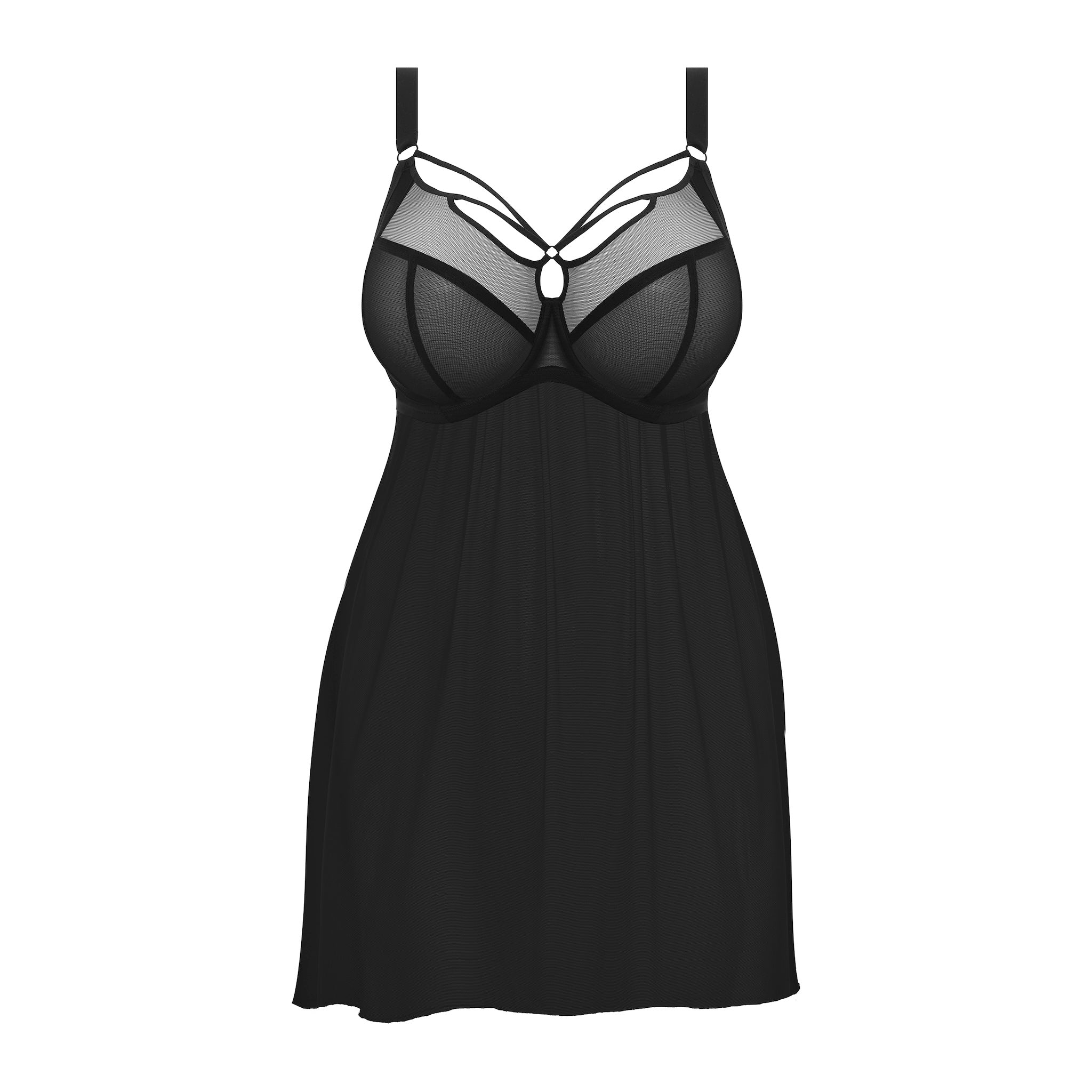 Elomi "Sachi" Black UW Babydoll