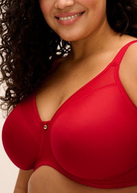 Elomi "Smooth" Haute Red UW Moulded Non Padded Bra (DD-J)