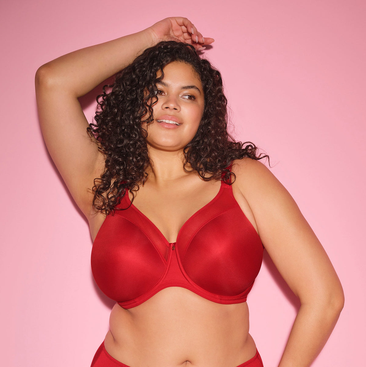 Elomi "Smooth" Haute Red UW Moulded Non Padded Bra (DD-J)