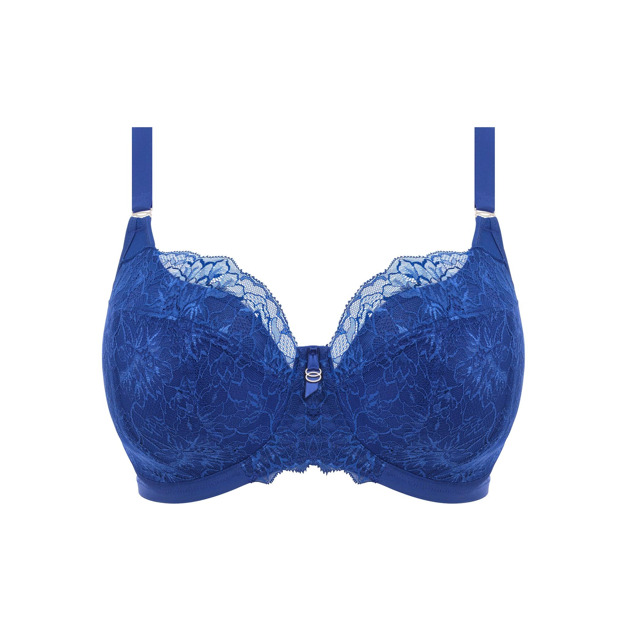 Elomi "Brianna" Lapis UW Padded Half Cup Bra (E-H) - Lion's Lair Boutique - 34, 36, 38, BRH, Brianna, E, elomi, F, Fashion, FF, G, GG, H, lingerie - Elomi