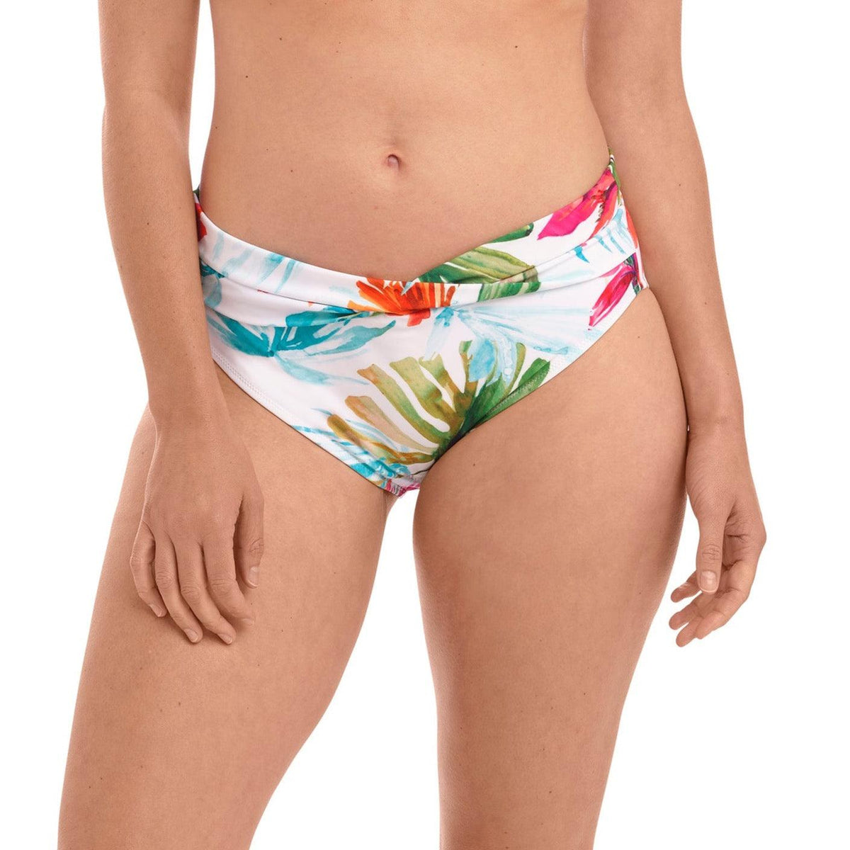 Fantasie "Kiawah Island" Bikini Brief - Lion's Lair Boutique - 2X, ALT, BIK, Bottom, Classic, Fantasie, Fashion, M, Pattern, S, SALE, Swimwear, White, XS - Fantasie